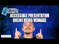 How to design an accessible presentation using Venngage