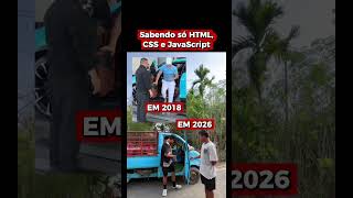 Sabendo só HTML, CSS e JavaScript (2018 vs 2026)