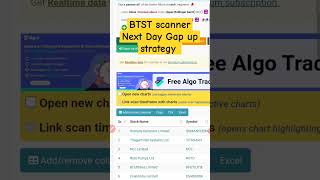 chartink BTST scanner | How to find BTST Stock For Next Day | chartinkscanner