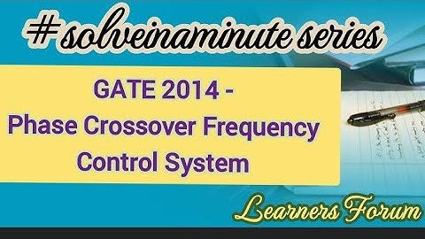 Bode Plot | GATE Question | Control System | #solveinaminute