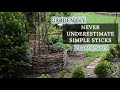 Easy diy garden project wattle fencing