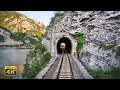 4K CABVIEW Sarajevo - Capljina - 99 tunnels from Continental to Mediterranean Bosnia and Herzegovina