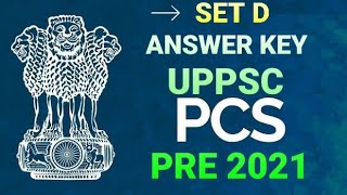 UPPSC PRE 2021 GS-1 ANSWER KEY SET D 