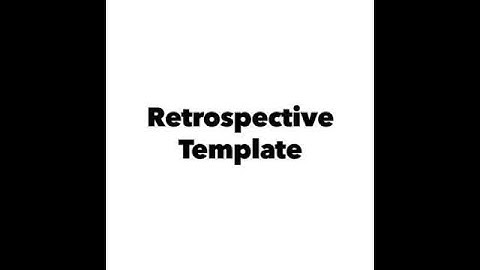 Sprint Retrospective template | Agile Software Development | Sketchnotes