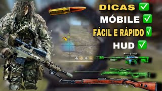 COMO JOGAR DE AWM MUITO RÁPIDO NO MÓBILE ✅ FREE FIRE DICAS ✅HUD ✅ CONFIGURAÇÕES SECRETAS