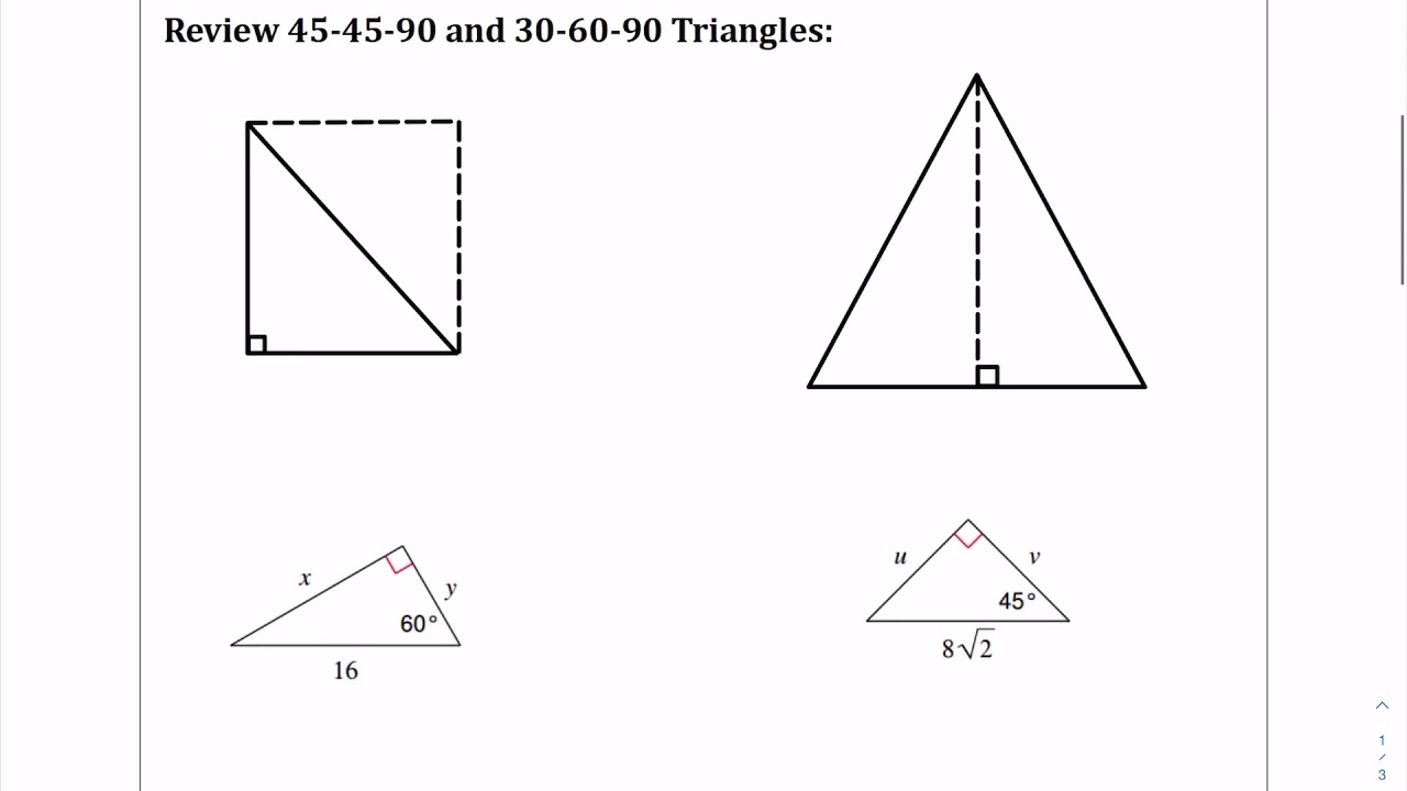 Area of Triangle Notes - YouTube