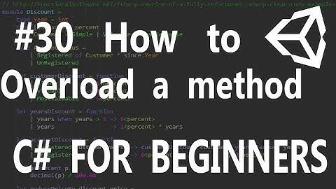 How we do method overloading in C# | What is Overload in C# | Hindi Videos on C#