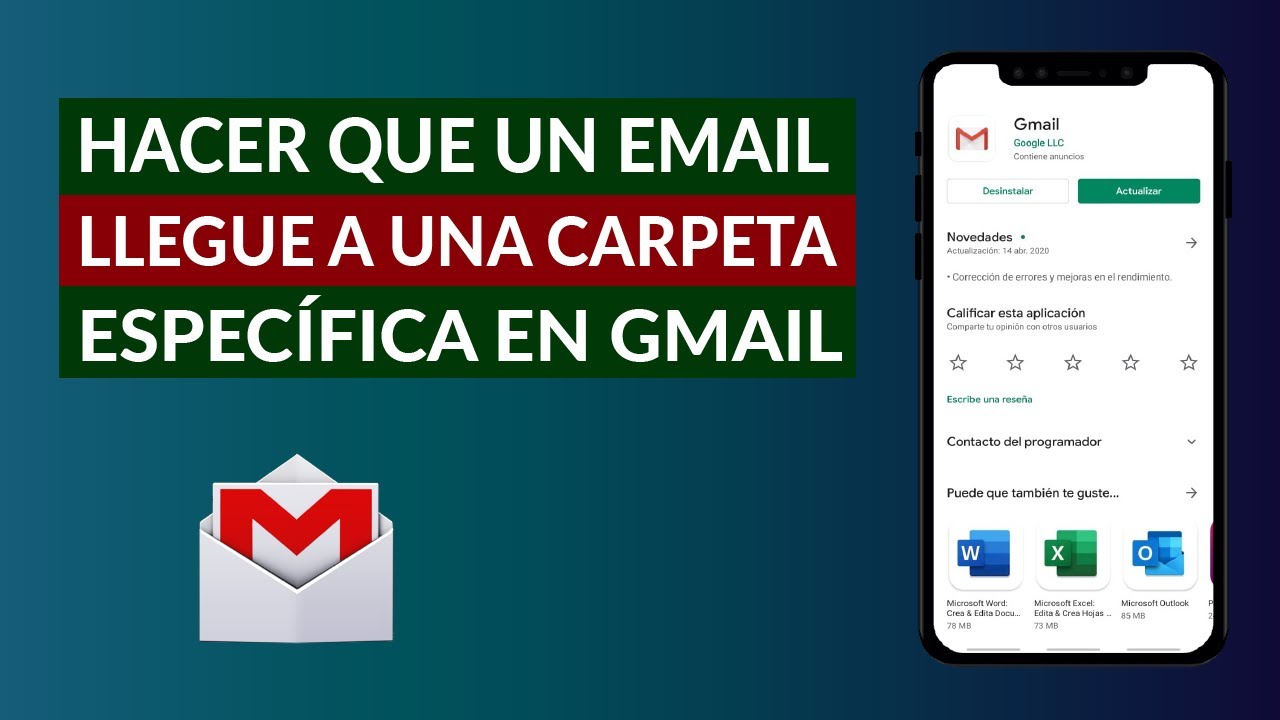 Canguro Círculo de rodamiento Fácil de comprender Cómo Hacer que un Email o Correo Llegue a una Carpeta Específica en Gmail -  YouTube