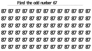 Can You Outsmart This Puzzle Find 67 Fast!