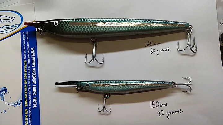 Garfish Piper Ballyhoo Lures Australian Made