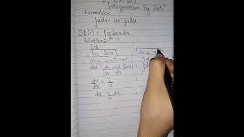 XII Mathematics | Chapter 6 | Ex-6.7 | Q#1 | Integeration by part