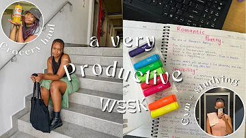 PRODUCTIVE WEEK IN MY LIFE / Realistic week in Stellenbosch University + studying + mini life update