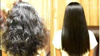 HOW TO DO PERMANENT HAIR STRAIGHTENING AT HOME/HAIR COLOURING/HAIR CURL️