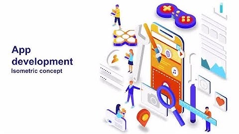 App Development - Isometric Concept After Effects Templates