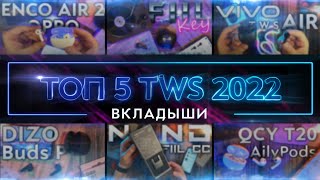 картинка: ТОП 5 TWS 2022 - Наушники ВКЛАДЫШИ