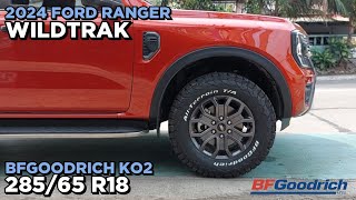 2024 Ford Ranger Wildtrak on BFGoodrich ko2 285/65 R18 @ RNH Tire Supply