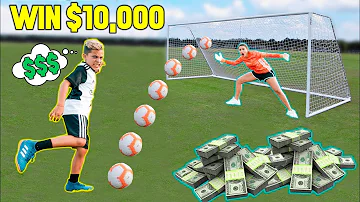 LAST To SCORE A GOAL Wins $10,000 CHALLENGE! | The Royalty Family