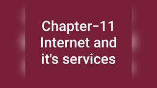 Chapter-11 Internet and its services (Part-2)