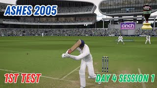 ENGLAND GET SET A TRICKY CHASE! I ASHES 2005 I 1ST TEST DAY 4 SESSION 1