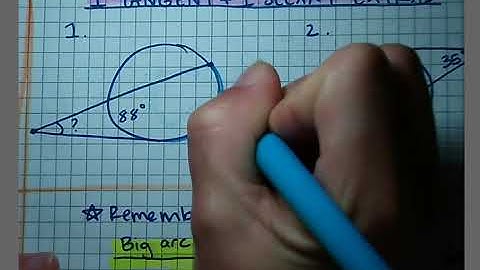 Unit 4 - Day 5 Part 2 - Tangent and Secant Angles