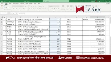 EXCEL KẾ TOÁN | Cách Sử Dụng Hàm SUMIF Trong Excel | Kế Toán Lê Ánh