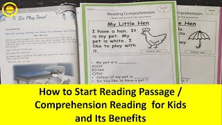 How to Start Reading Passage / Comprehension Reading  for Kids and Its Benefits