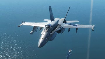 DCS World F/A 18C :Harpoon Test 4 Targets.