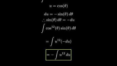 Evaluate the integral by making the given substitution (Use C). cos12 θ sin θ dθ,    u = cos θ