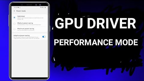 GPU DRIVER PERFORMANCE ! BOOST PERFORMANCE ! MAX FPS ! FIX LAG - NO ROOT