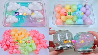 1 Hour Of Satisfying Crunchy Slime Asmr 1시간 크런치 슬라임 모음