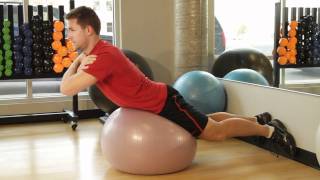 Stability Ball Back Extensions