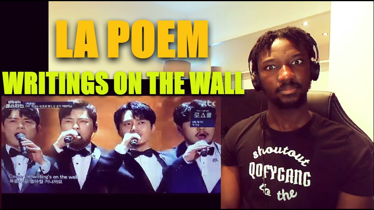 QOFYREACTS TO LA POEM - 라포엠 - Writing's on the wall (고화질)