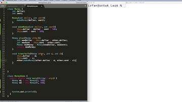 Java Classes 8: MoneyDemo - Transfer money