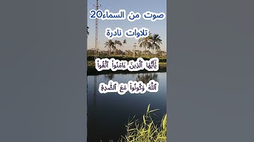 صوت من السماء 20 # تلاوة نادرة #قرآن #قران_كريم #قران #قرآن_كريم #اكسبلور #الشيخ مبارك  #الشيخ