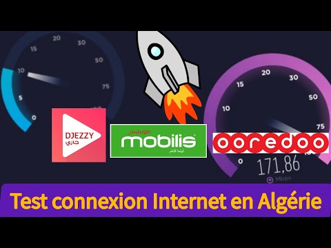 test connexion Internet 4G en Algérie Ooredoo Djezzy mobilis (mai 2021)