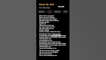 Thumbnail of Lirik Lagu Steal My Girl-One Direction  🎶 #onedirection #laguinggris #viraltiktok