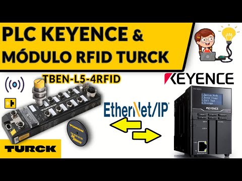 ?✅COMUNICAR PLC KEYENCE & TBEN-L5-4RFID TURCK VIA ETHERNET IP