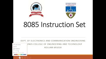 MP Module 2: 8085 Instruction Set (Data Transfer Instructions)