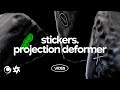 Стикеры на поверхности. Stickers & Projection Deformer