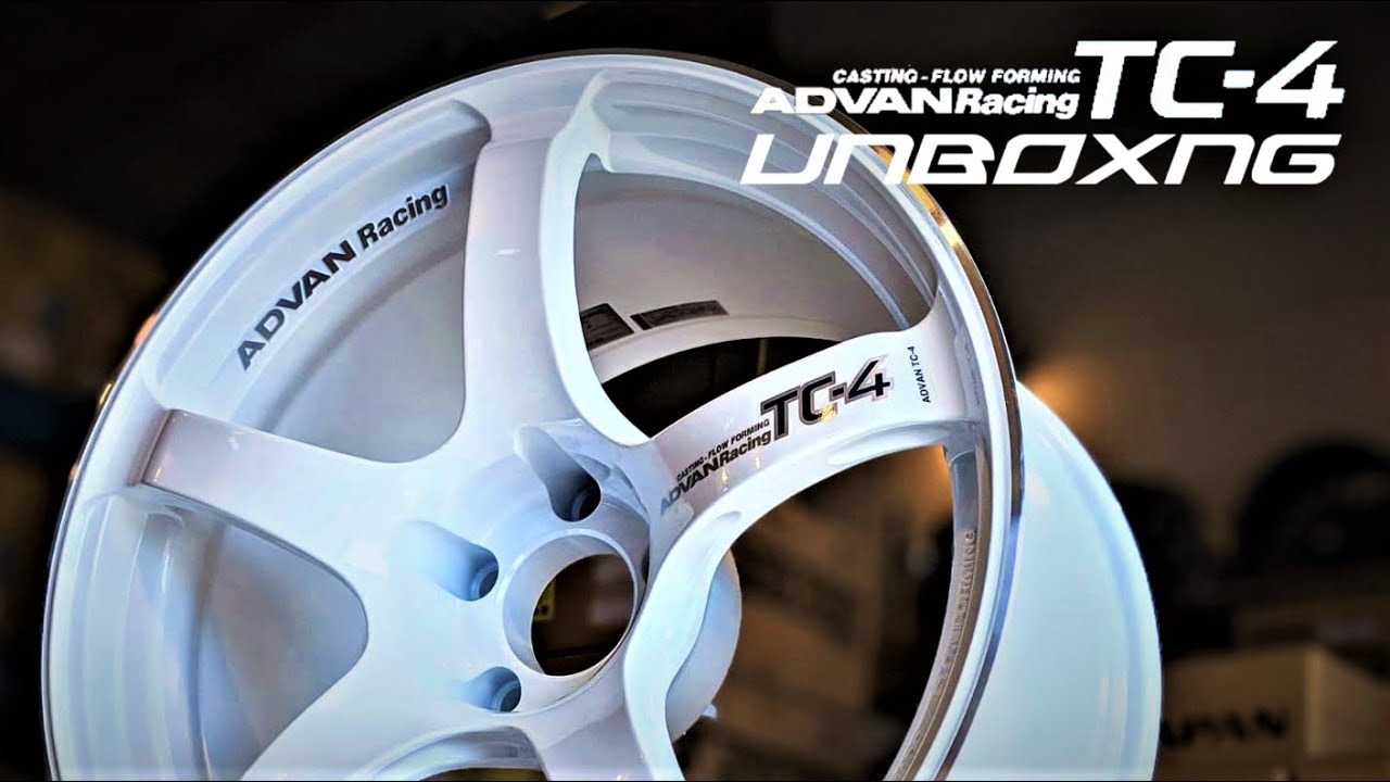 YOKOHAMA WHEEL - ADVAN RACING TC4 Unboxing - Racing White Metallic & Ring