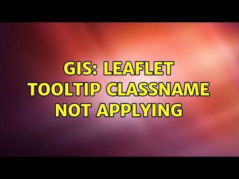 GIS: Leaflet tooltip