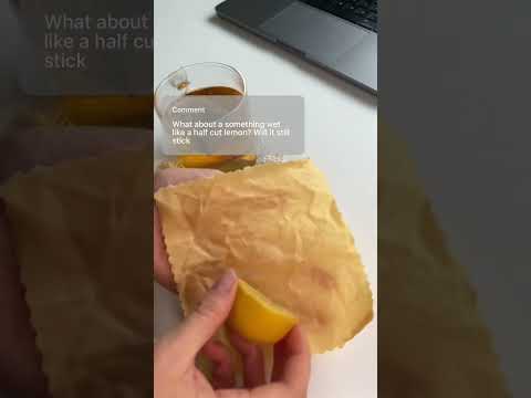 BEESWAX ASMR | wrapping a lemon 🍋 (FAQ in description)