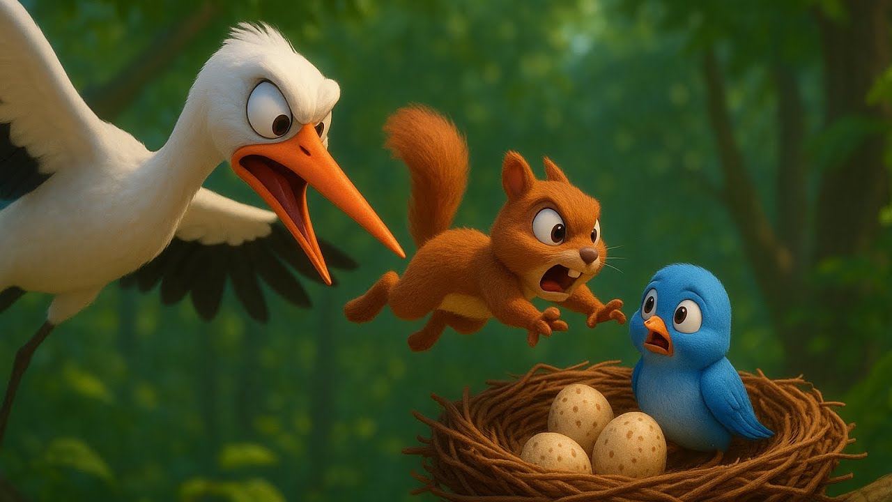 How will the squirrel save the bird eggs ?😨🪺 | Emotional story | Forest Adventures 