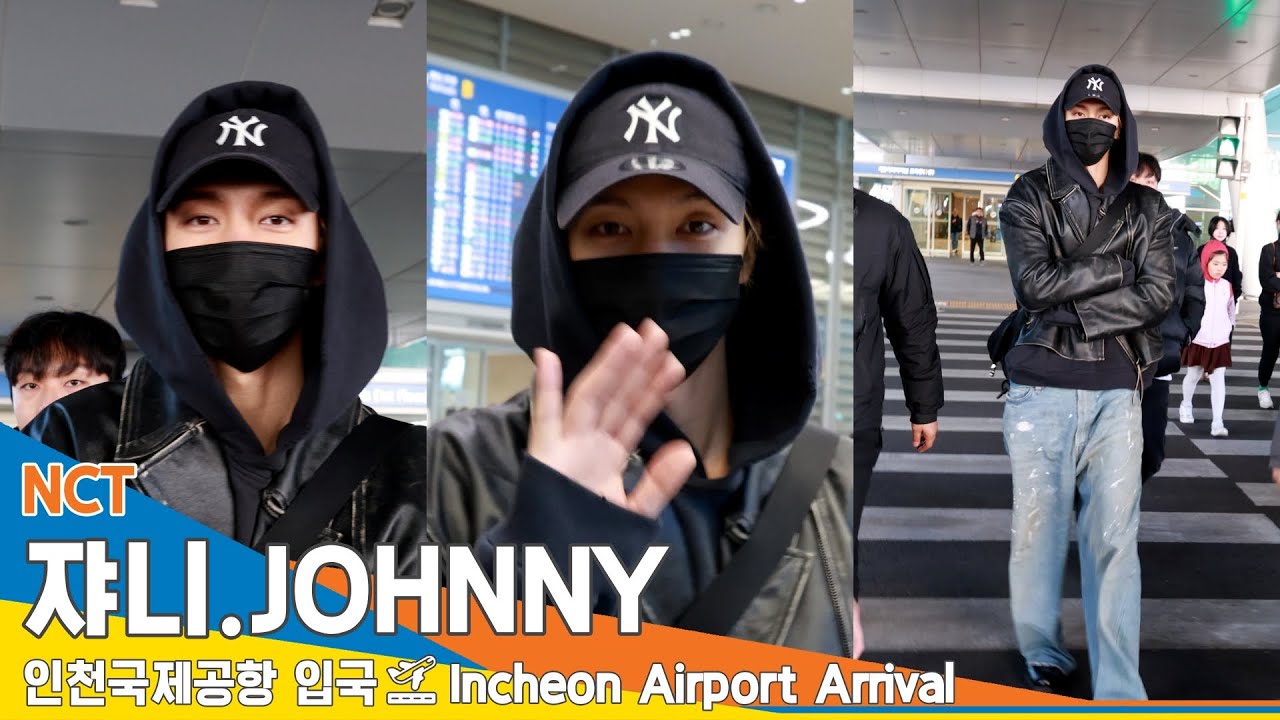 [4K] NCT 127 쟈니, 멋짐 가득한 런웨이~✈️#JOHNNY 인천공항 입국 24.3.1 #NewsenTV