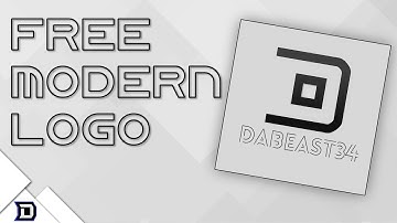 How to make a FREE modern logo using Pixlr!