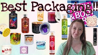 the coolest/best packaging from Bath & Body Works 2024, candles & body care