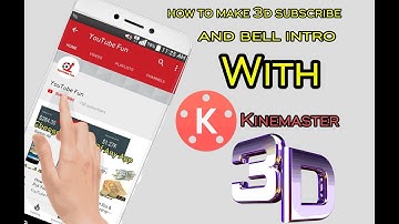 How to make 3D Subscribe and bell intro notification how to create bell icon notification