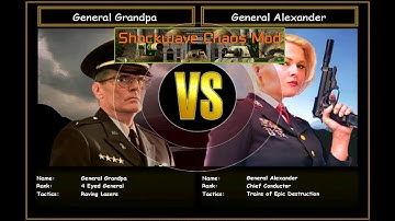 C&C Generals Shockwave Chaos GC USA Rave VS USA Super Train | Hard