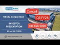 Concall Q3 FY26 Minda Corporation Ltd06 Feb 2026 #Minda Corporation Ltd