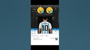 JS interview Q59 : Messi Strings? Use Template Literals 🧹 #es6 #javascriptinterview  #devshorts